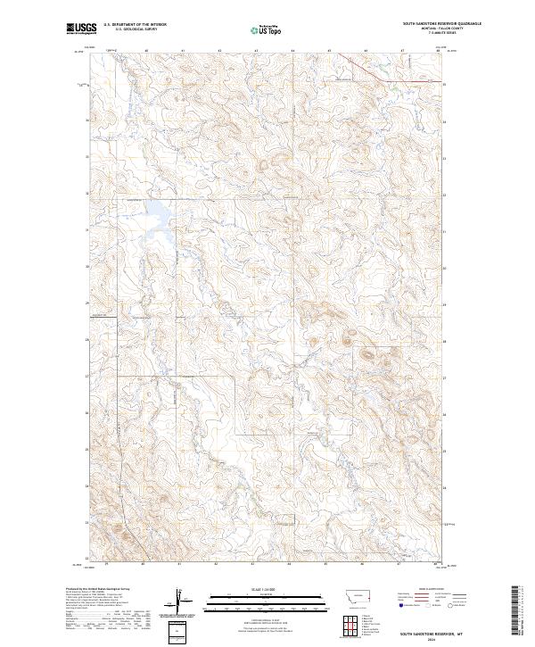 USGS Topographic Map – South Sandstone Reservoir