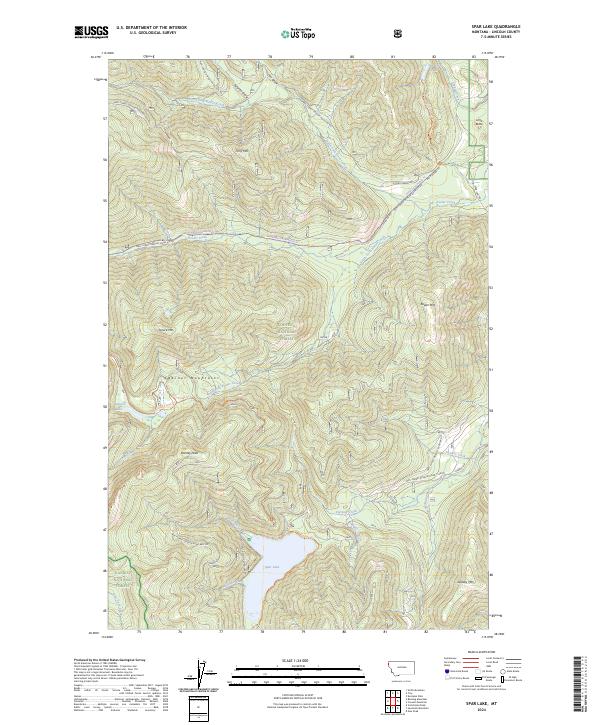 USGS Topographic Map – Spar Lake