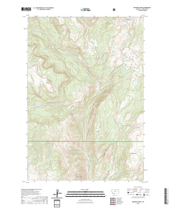 USGS Topographic Map – Specimen Creek