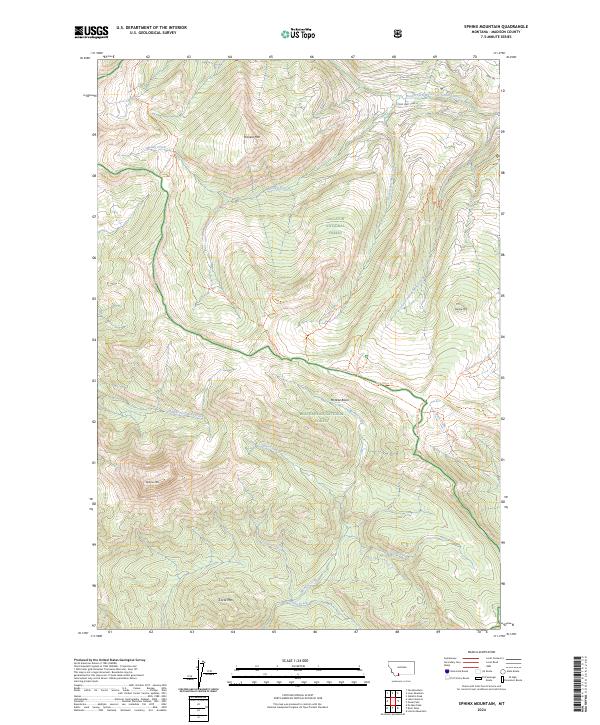 USGS Topographic Map – Sphinx Mountain