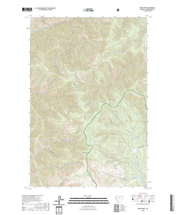 USGS Topographic Map – Spink Point
