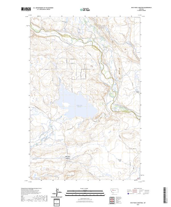 USGS Topographic Map – Split Rock Junction
