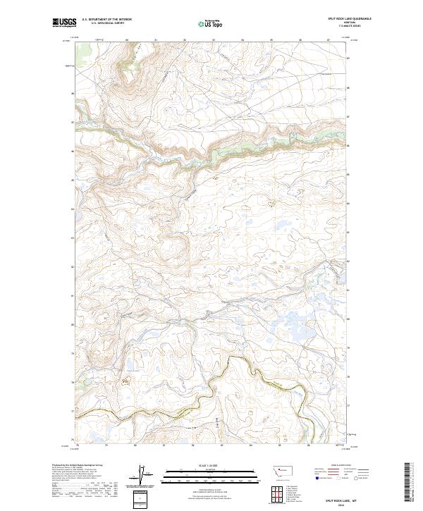 USGS Topographic Map – Split Rock Lake
