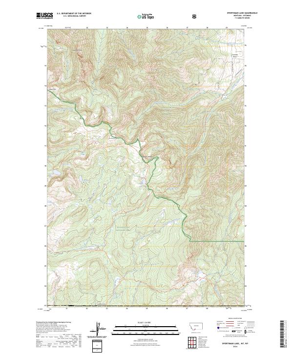 USGS Topographic Map – Sportsman Lake