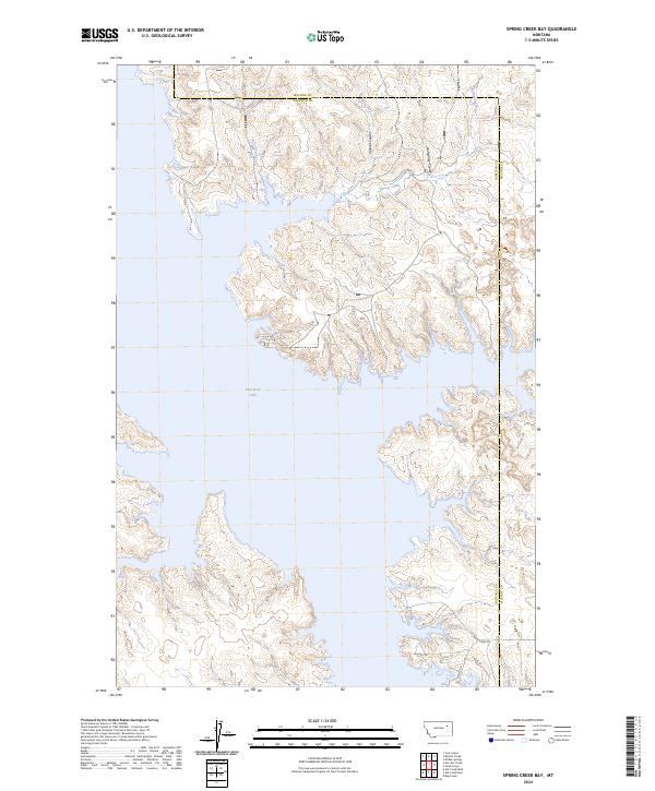 USGS Topographic Map – Spring Creek Bay