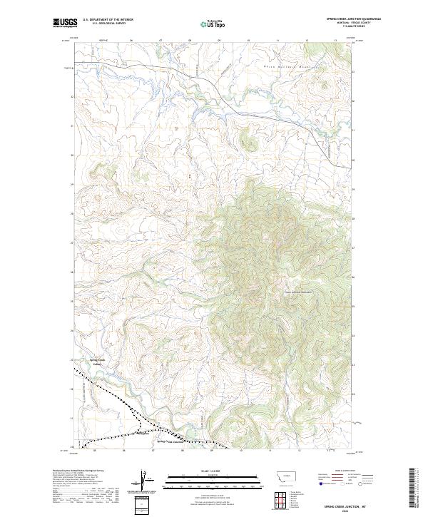 USGS Topographic Map – Spring Creek Junction