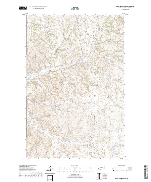 USGS Topographic Map – Spring Creek School