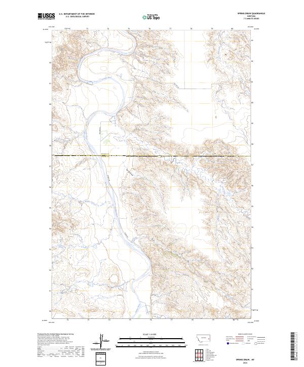 USGS Topographic Map – Spring Draw