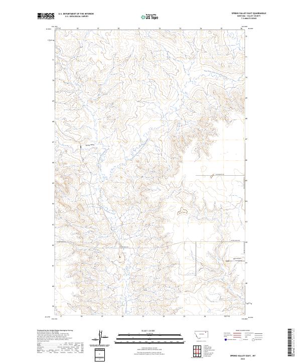 USGS Topographic Map – Spring Valley East
