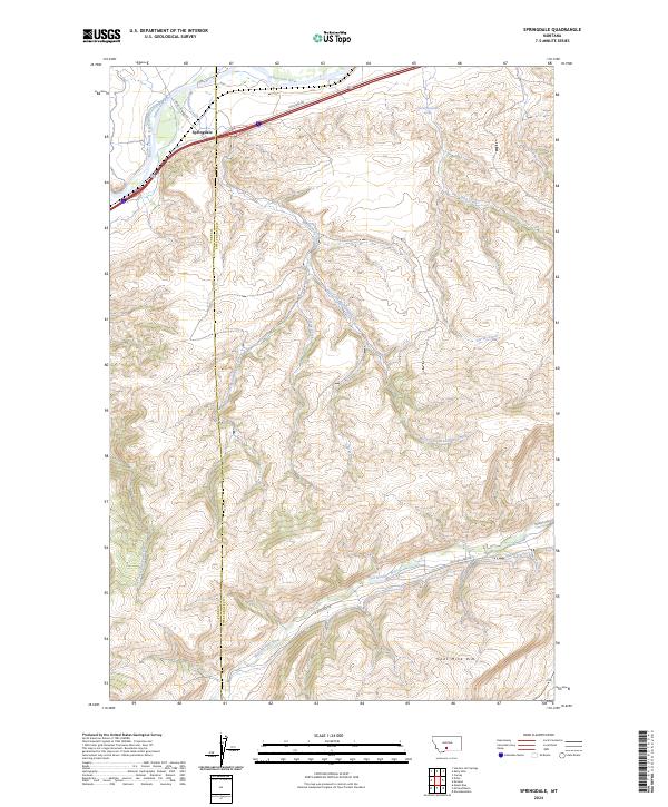 USGS Topographic Map – Springdale