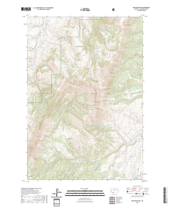 USGS Topographic Map – Spur Mountain