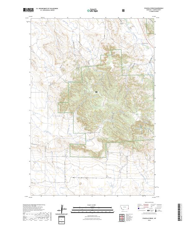 USGS Topographic Map – Stagville Draw