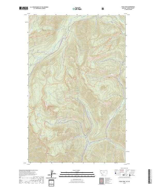 USGS Topographic Map – Stahl Peak