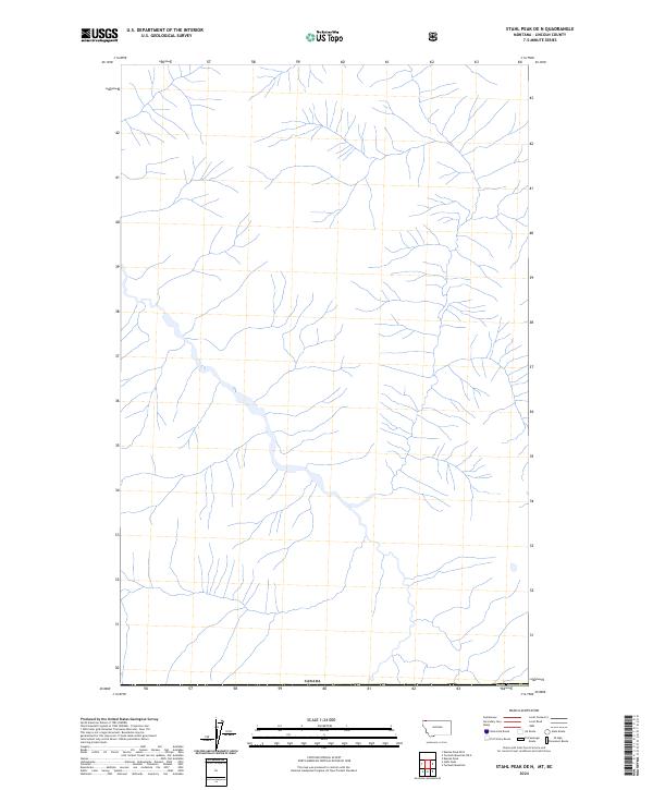 USGS Topographic Map – Stahl Peak OE N