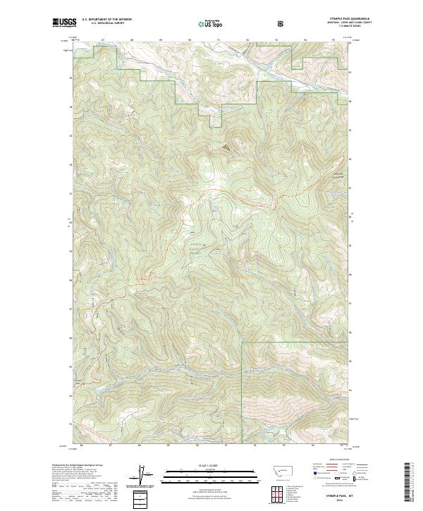 USGS Topographic Map – Stemple Pass