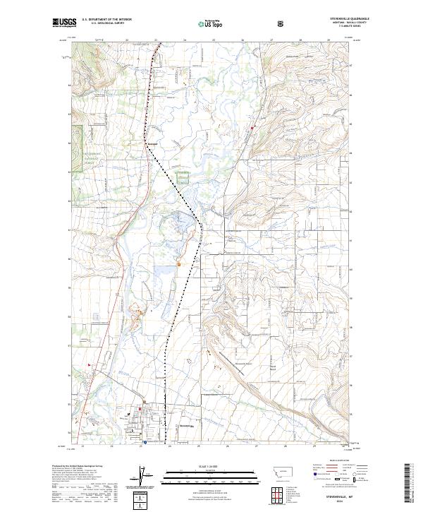 USGS Topographic Map – Stevensville