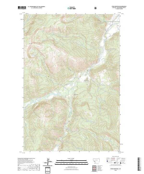 USGS Topographic Map – Stine Mountain