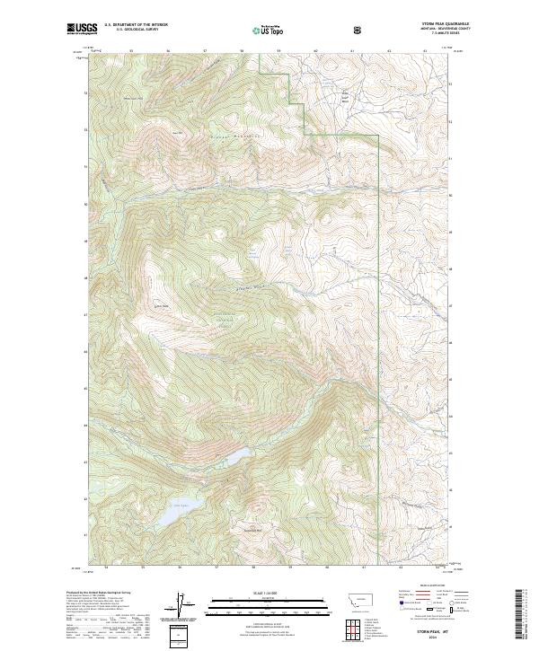 USGS Topographic Map – Storm Peak