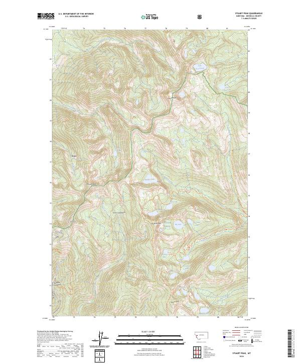 USGS Topographic Map – Stuart Peak