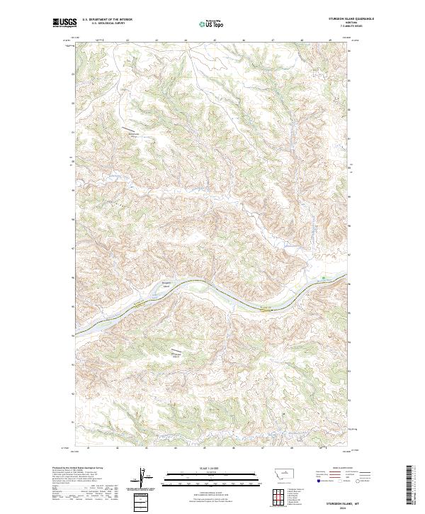 USGS Topographic Map – Sturgeon Island
