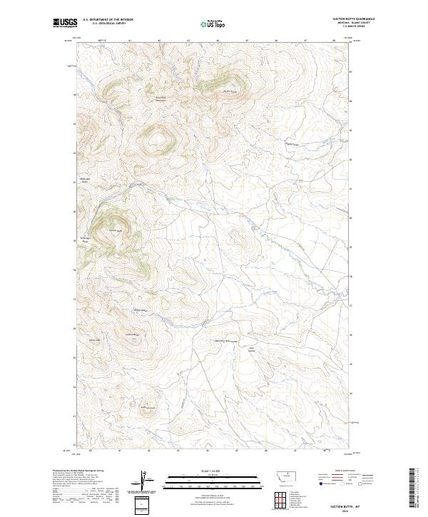 USGS Topographic Map – Suction Butte