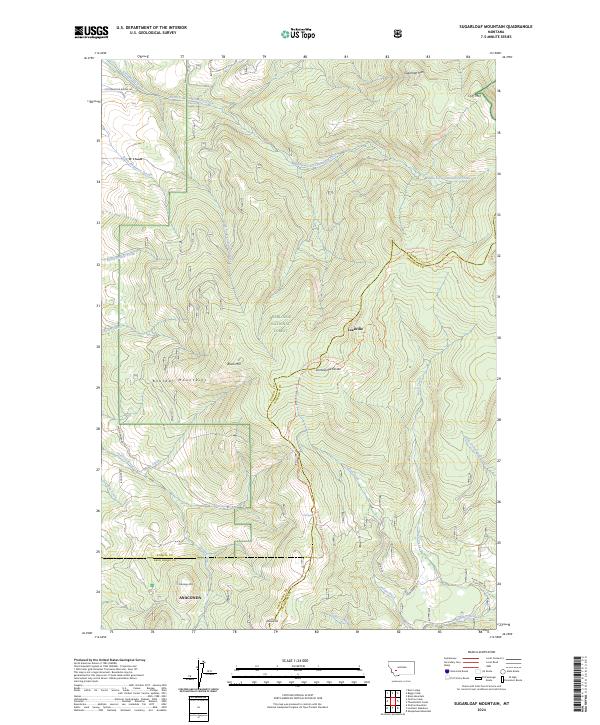 USGS Topographic Map – Sugarloaf Mountain