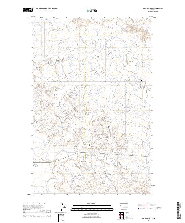 USGS Topographic Map – Sullivan Coulee