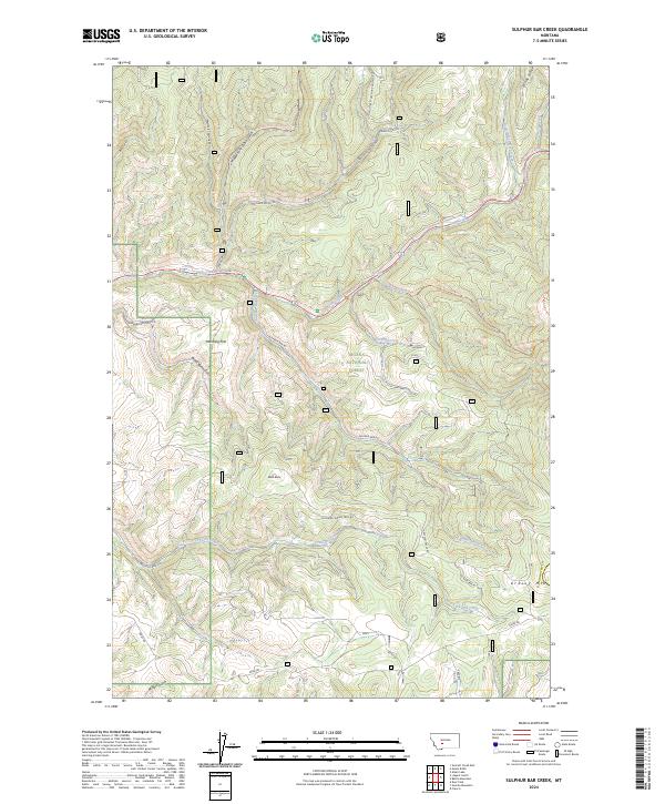 USGS Topographic Map – Sulphur Bar Creek