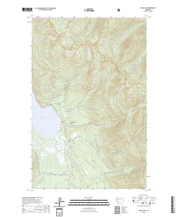 USGS Topographic Map – Swan Lake