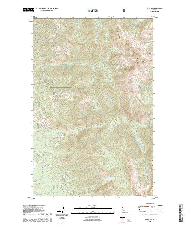 USGS Topographic Map – Swan Peak