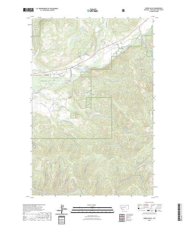 USGS Topographic Map – Swede Gulch