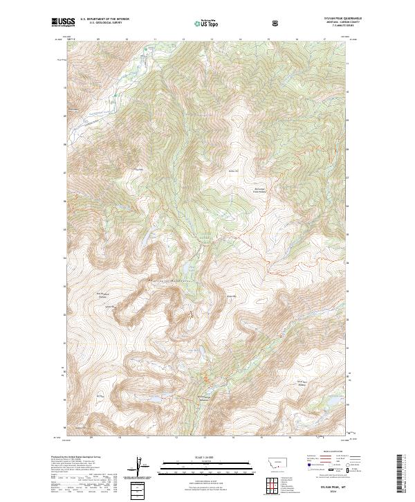 USGS Topographic Map – Sylvan Peak