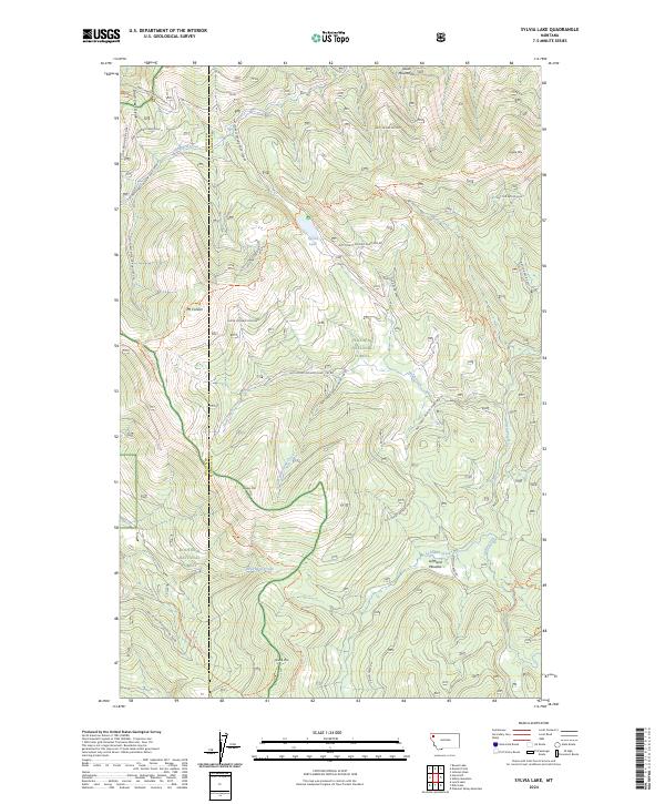 USGS Topographic Map – Sylvia Lake
