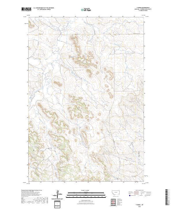 USGS Topographic Map – T Creek