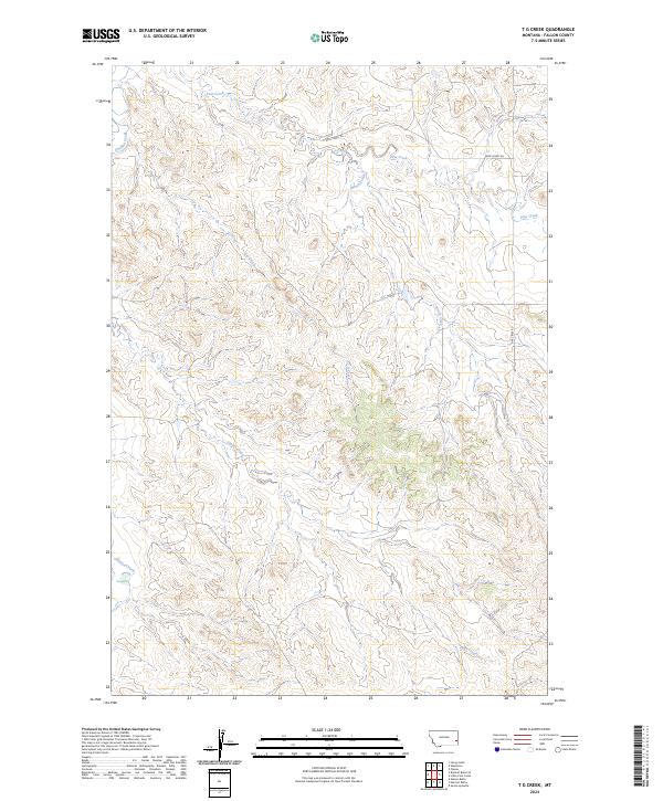 USGS Topographic Map – T G Creek