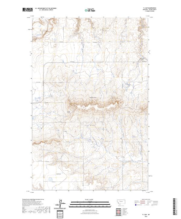 USGS Topographic Map – T L Gap
