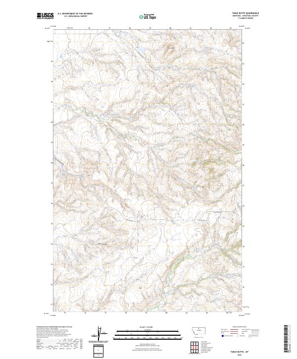 USGS Topographic Map – Table Butte