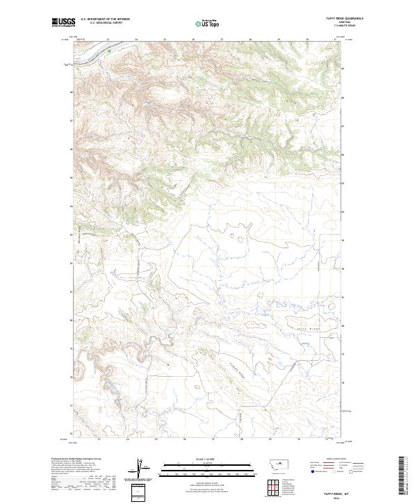 USGS Topographic Map – Taffy Ridge