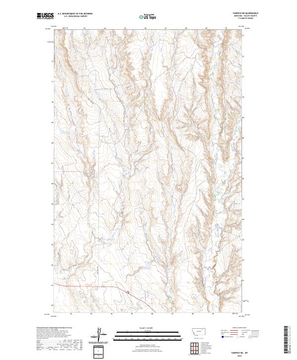 USGS Topographic Map – Tampico NE