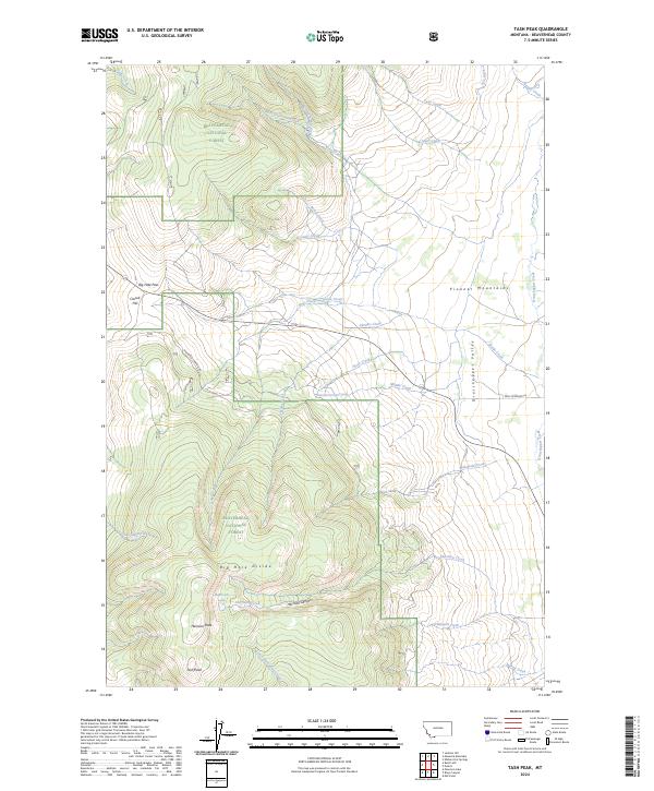 USGS Topographic Map – Tash Peak