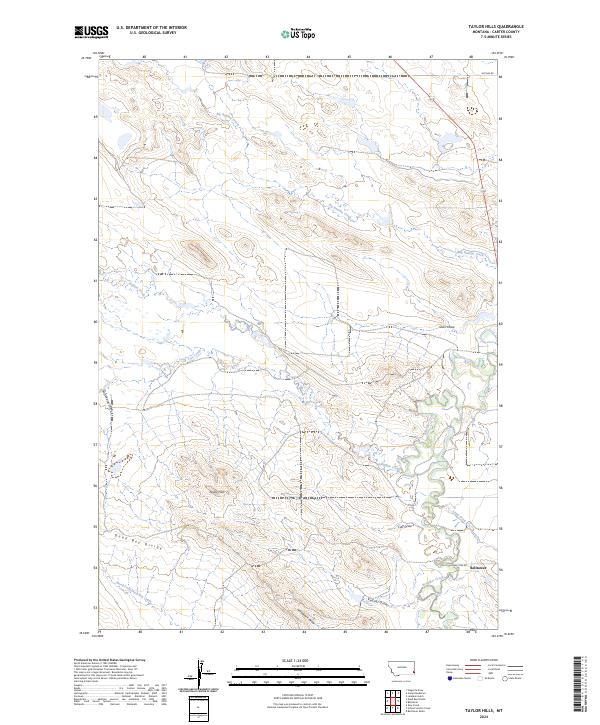 USGS Topographic Map – Taylor Hills