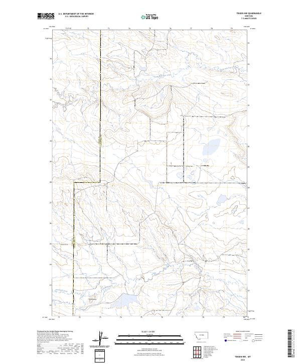 USGS Topographic Map – Teigen NW