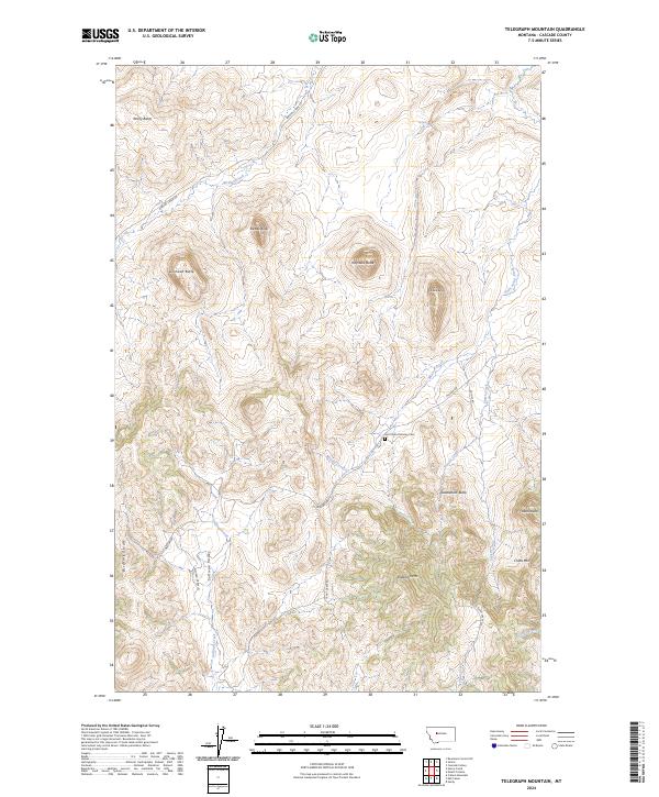 USGS Topographic Map – Telegraph Mountain