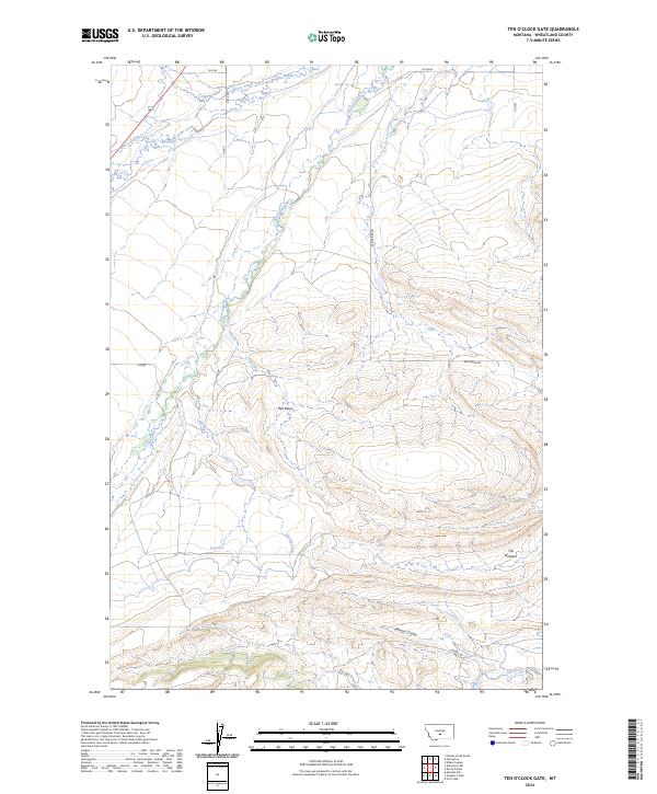 2024 Map of Ten O'Clock Gate, 2024 Print
