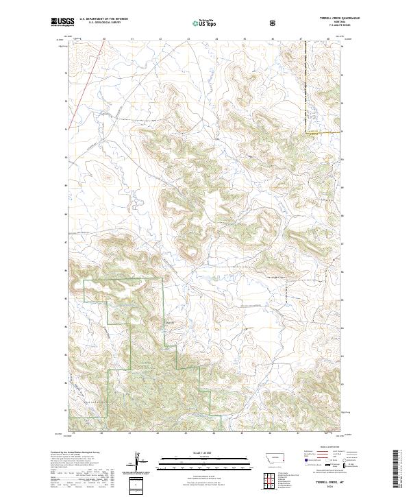 USGS Topographic Map – Terrell Creek