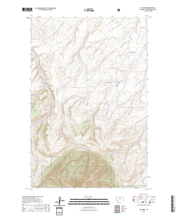 USGS Topographic Map – The Arch