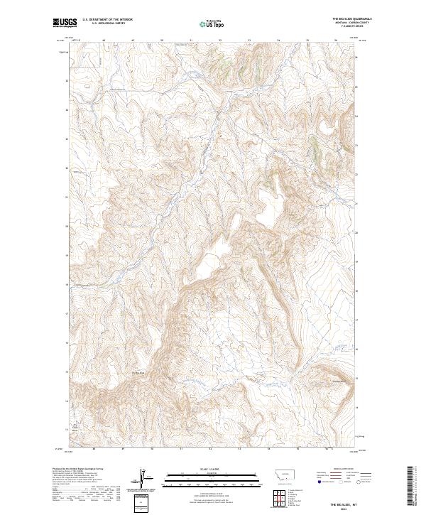 USGS Topographic Map – The Big Slide