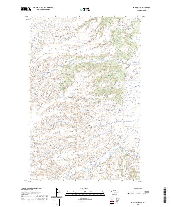 USGS Topographic Map – The Horse Ranch