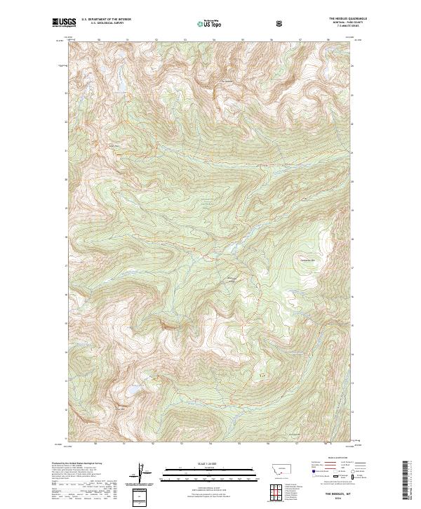USGS Topographic Map – The Needles
