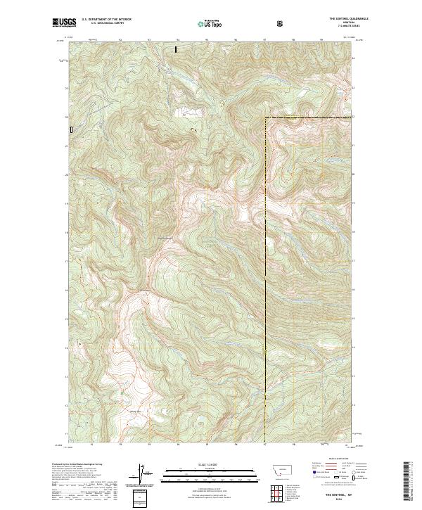 USGS Topographic Map – The Sentinel